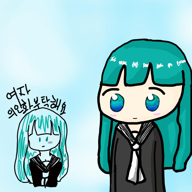 의인화 : 의인화 스케치판 ,sketchpan