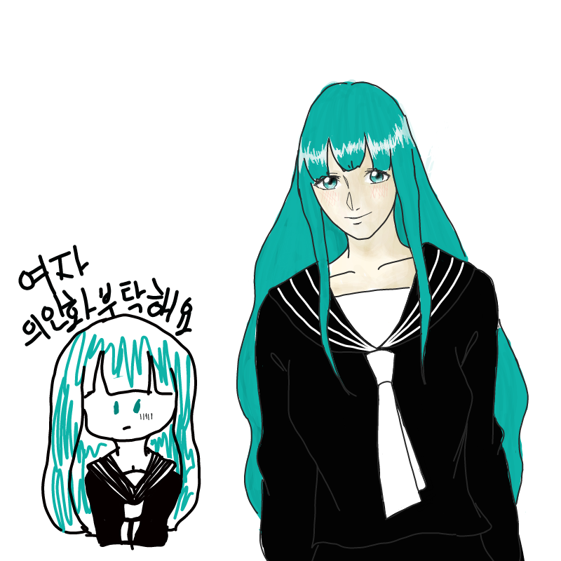 여자닝겐 : 여자닝겐 스케치판 ,sketchpan