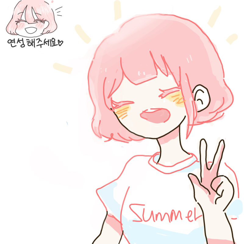 히리얀님이.. : 히리얀님이연성해주신자캐너무귀여워요ㅠㅠㅠ감사합니다♡♡♡ 스케치판 ,sketchpan