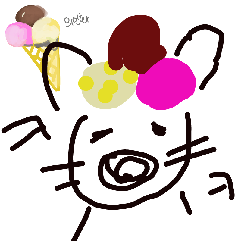 아스크림고.. : 아스크림고양이?! 스케치판 ,sketchpan