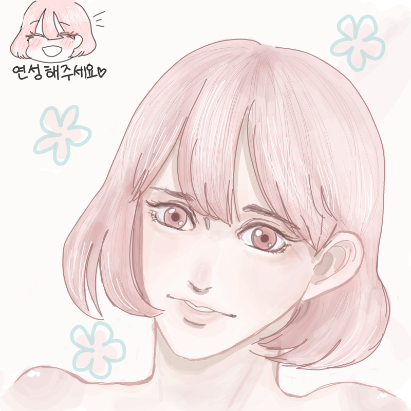 꾸앙님이연.. : 꾸앙님이연성해주셨어요!너무이쁜거아닌가요ㅠㅠㅠㅠ감사합니당♡♡♡ 스케치판 ,sketchpan