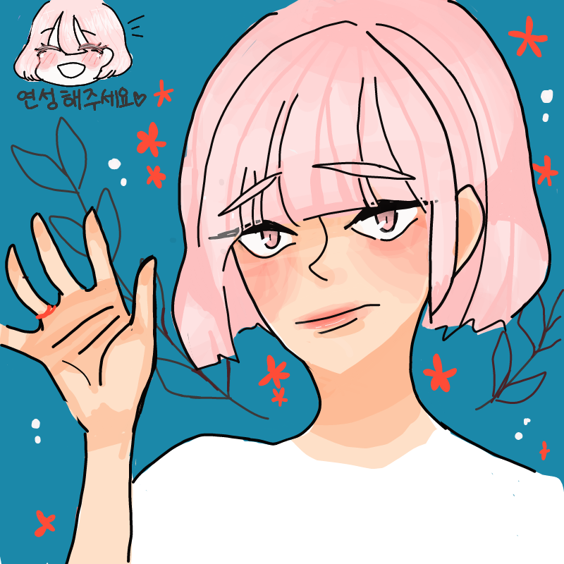 룰루ㅜ루님.. : 룰루ㅜ루님이그려주셨는데.배경까지해주심ㅠㅠ너무이쁜거아닌가요?스판에존잘님들이너무많다ㅠ♡♡♡♡♡ 스케치판 ,sketchpan