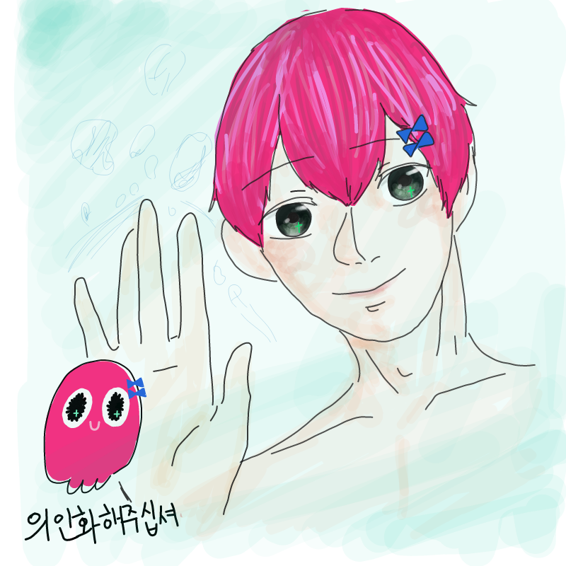 난 여자를 .. : 난 여자를 못 그리니까 남자로!!! 라며 그렸는데 걍 머리 짧고 떡대 있는 중성이 되었다... 스케치판 ,sketchpan