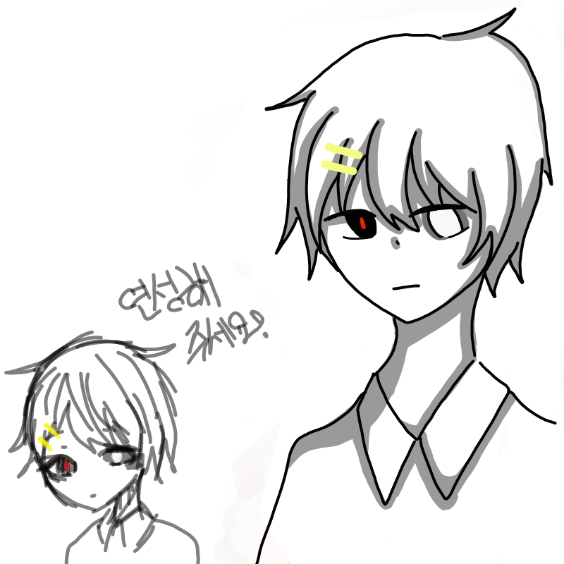 이건 한지.. : 이건 한지한님깨서 그려주셨습니다!(존잘님이셔.....!) 스케치판 ,sketchpan