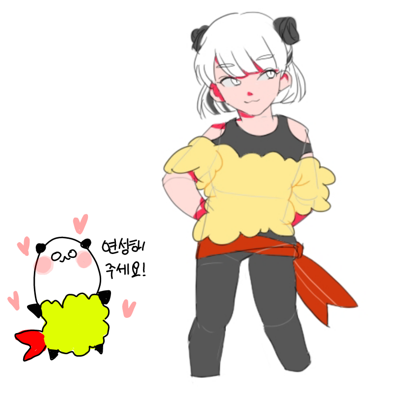 새우씨 귀.. : 새우씨 귀여워 ( *-*) 스케치판 ,sketchpan