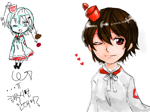 그려봤어요~ : 캐릭터가 너무 귀엽길래 한번 그려봤습니다:) 스케치판 ,sketchpan