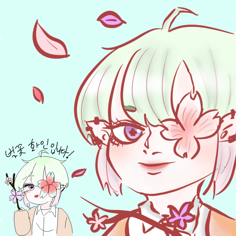 청여님 캐.. : 청여님 캐릭터들은 다들 왜이리 이쁘고 어여쁜지♡♡ 스케치판 ,sketchpan