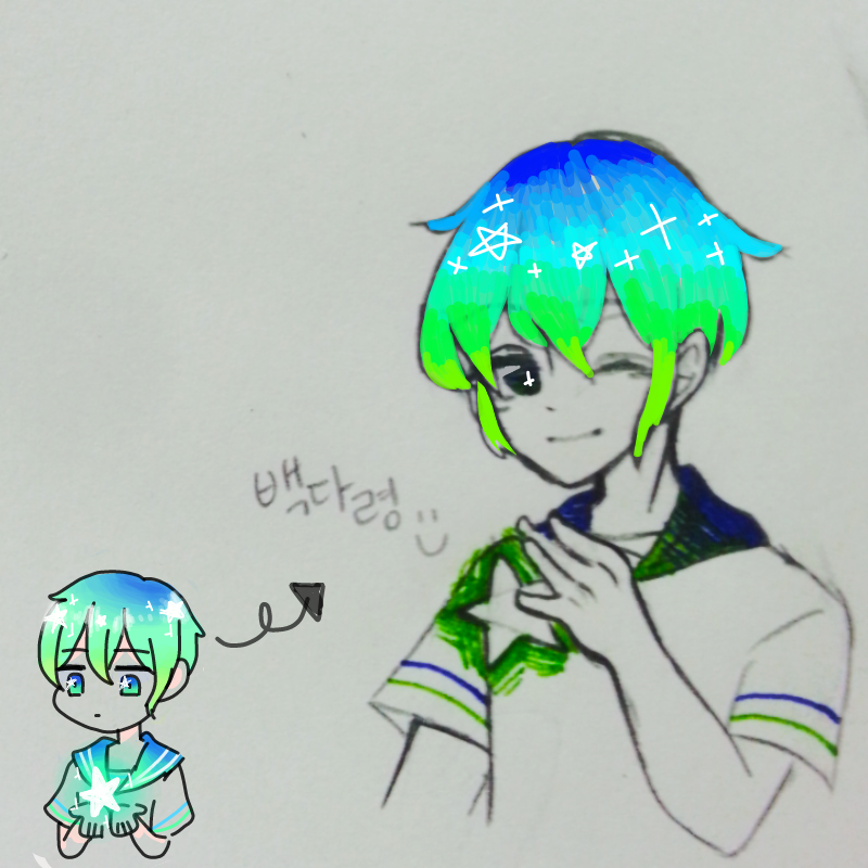 어쩌면 채.. : 어쩌면 채색 안한게 나을지도... 스케치판 ,sketchpan