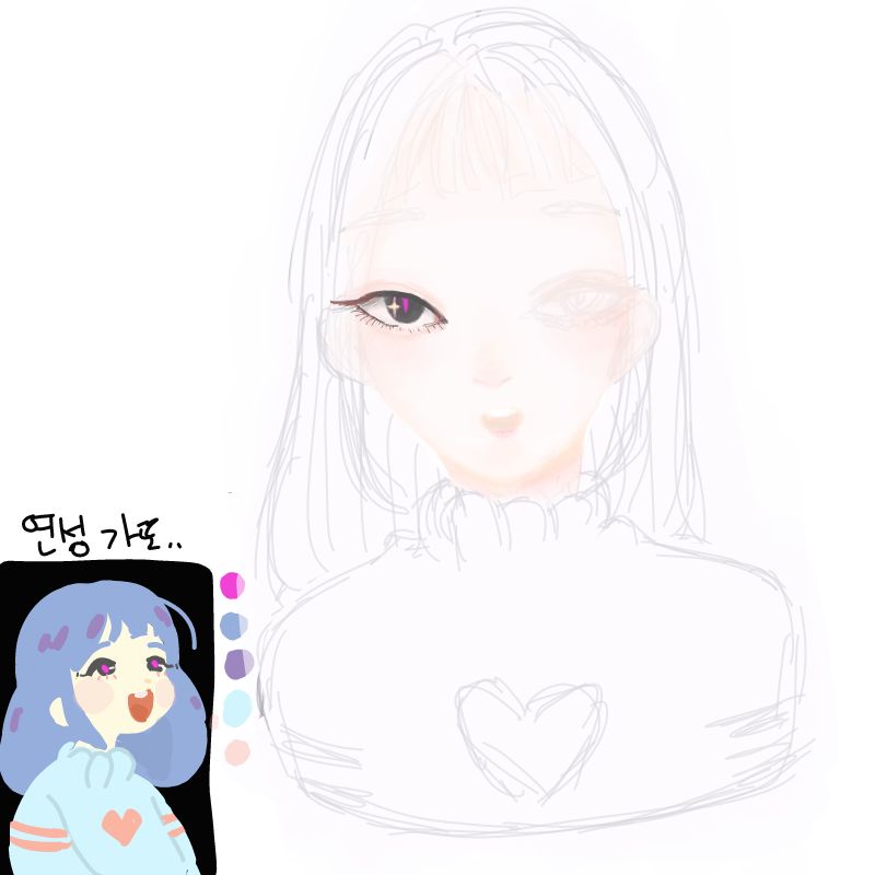 끄아 : 끄아 스케치판 ,sketchpan