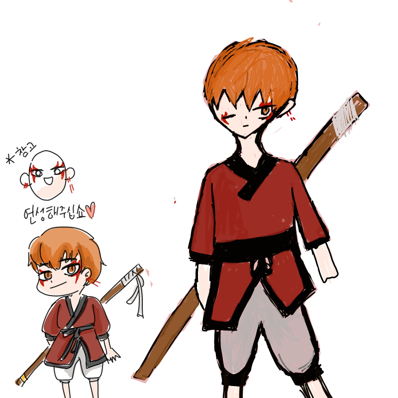 완..완성! .. : 완..완성! 금손님의 연성을 제가 망쳤습니다ㅠㅠ 스케치판 ,sketchpan