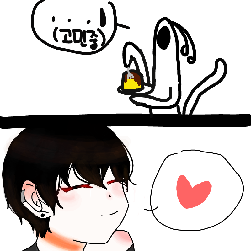 비양이는 .. : 비양이는 매우 고민중이다 스케치판 ,sketchpan