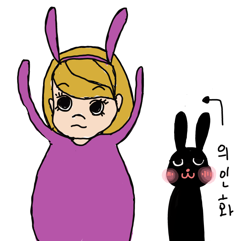 토끼 : 토끼 스케치판 ,sketchpan