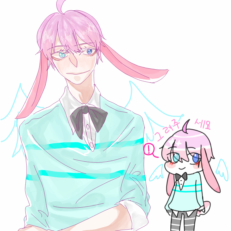 토끼수인 .. : 토끼수인 너무 귀여워요8ㅅ8 스케치판 ,sketchpan