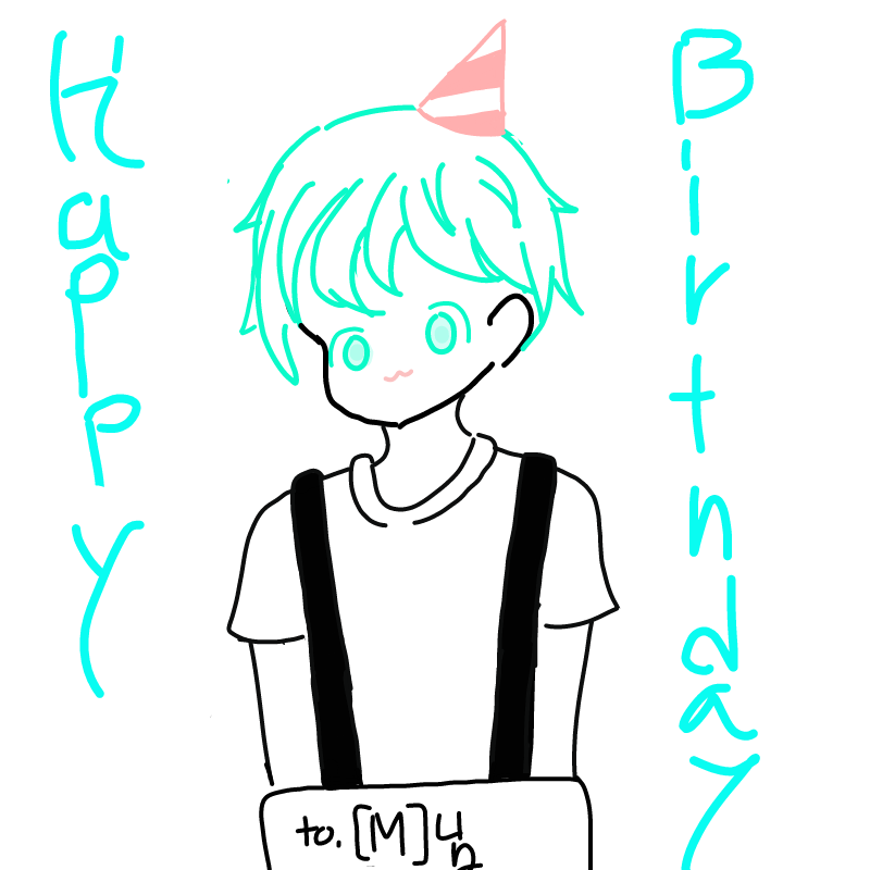 [M]님 생일.. : [M]님 생일축하드리고 오늘 즐거운 날 보내세요!! 스케치판 ,sketchpan