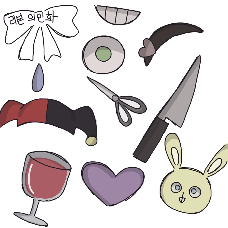 리본 의인.. : 리본 의인화.. 해보겠습니다아 스케치판 ,sketchpan