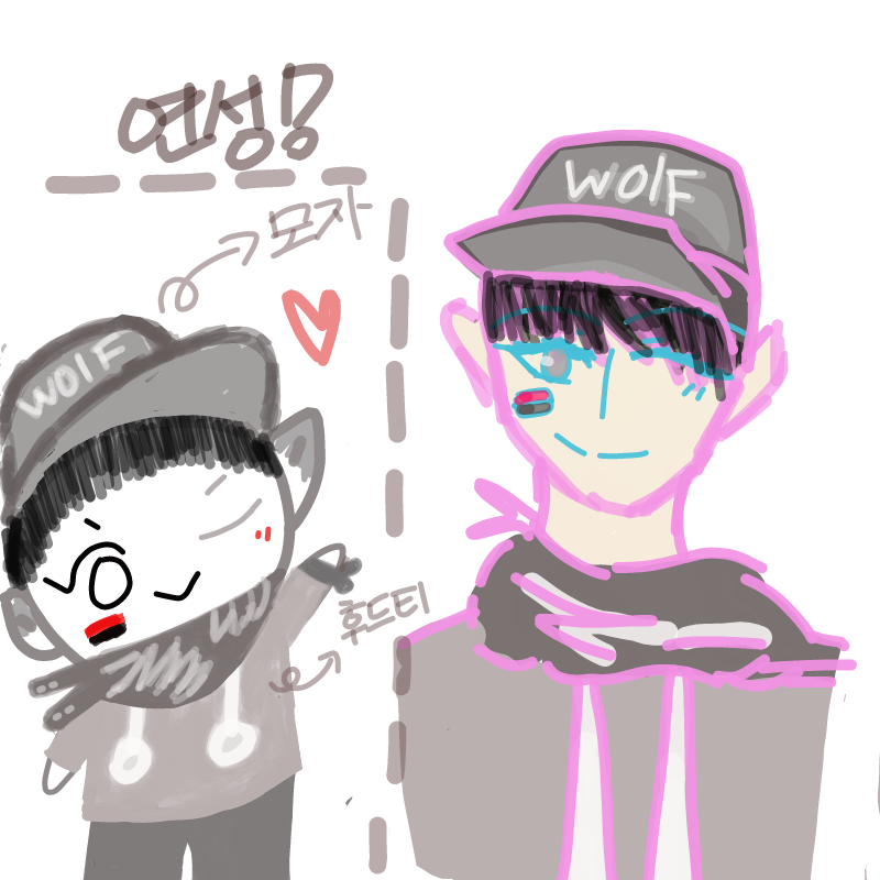 램냥이님이.. : 램냥이님이 그려주셨어요..♥ 스케치판 ,sketchpan