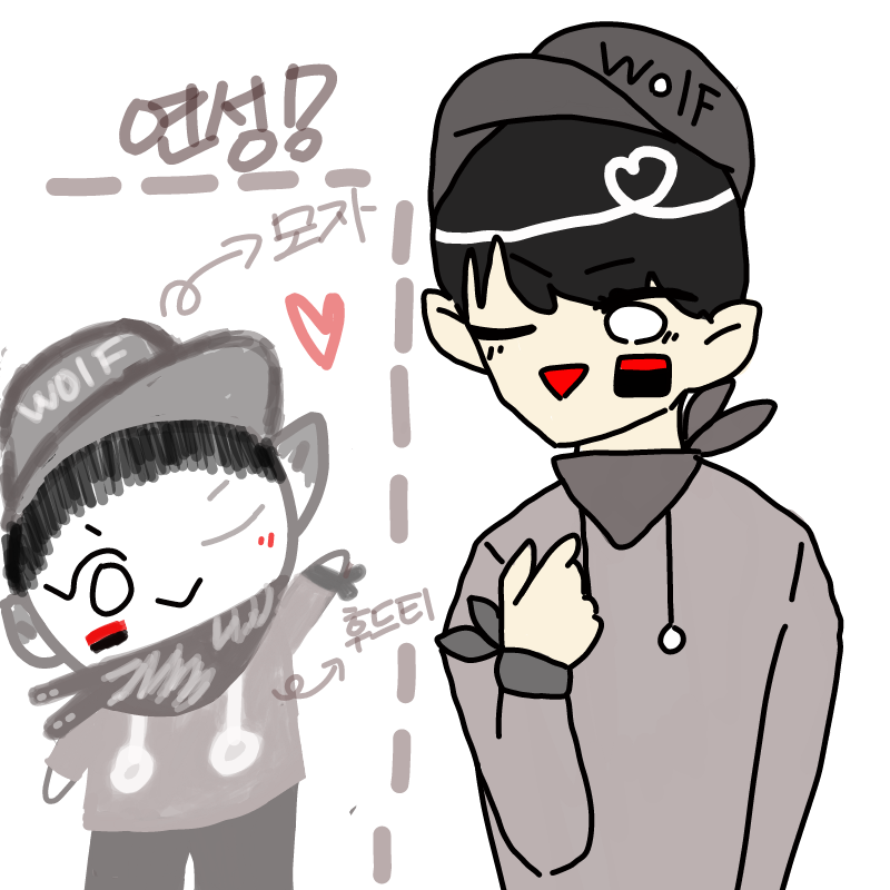 인기없는 .. : 인기없는 라뮤님이 그려주셨어요..♥ 스케치판 ,sketchpan