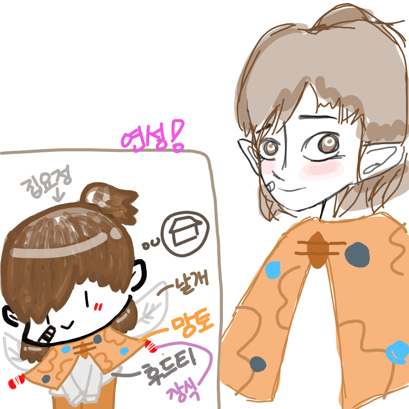 비빕ㅂ씨님.. : 비빕ㅂ씨님이 그려주신 집요정..★
장발이라니..쿨럭..8ㅍ8..♥ 스케치판 ,sketchpan