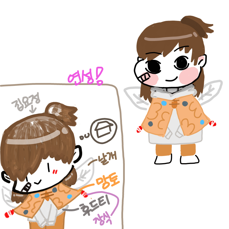 우유한잔님.. : 우유한잔님이 그려주신 집요정..♥
흐엉엉 맞아요ㅠㅠㅠ 이거예요ㅠㅠㅠ 스케치판 ,sketchpan