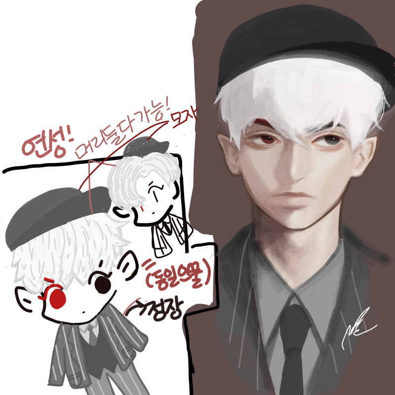 냉동초밥님.. : 냉동초밥님이 그려주신 열이..♥
너무 금손님이셔서 눈물이 나잖아요 어떡해요ㅠㅠㅠㅠ♥♥ 스케치판 ,sketchpan