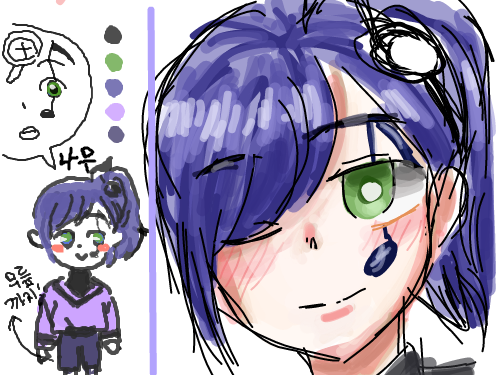 깜빡 : 깜빡 스케치판 ,sketchpan