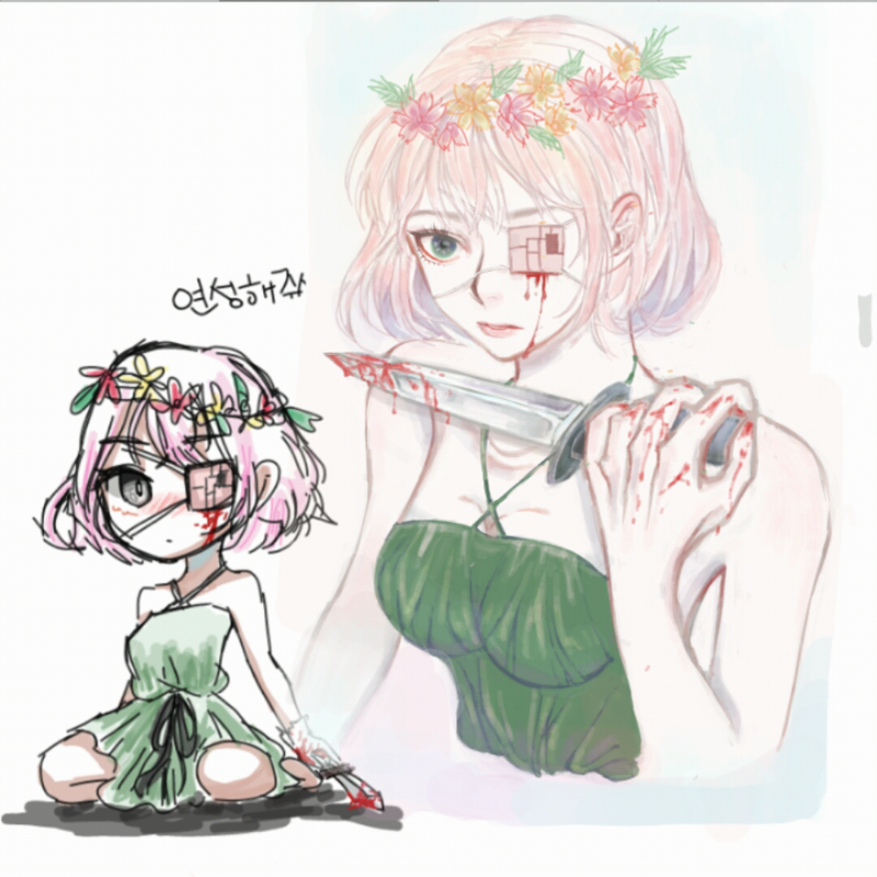 랑개꽃님의.. : 랑개꽃님의 연성!!
너무 이뻐 ㅠ(그림에서 카리스마가  스케치판 ,sketchpan