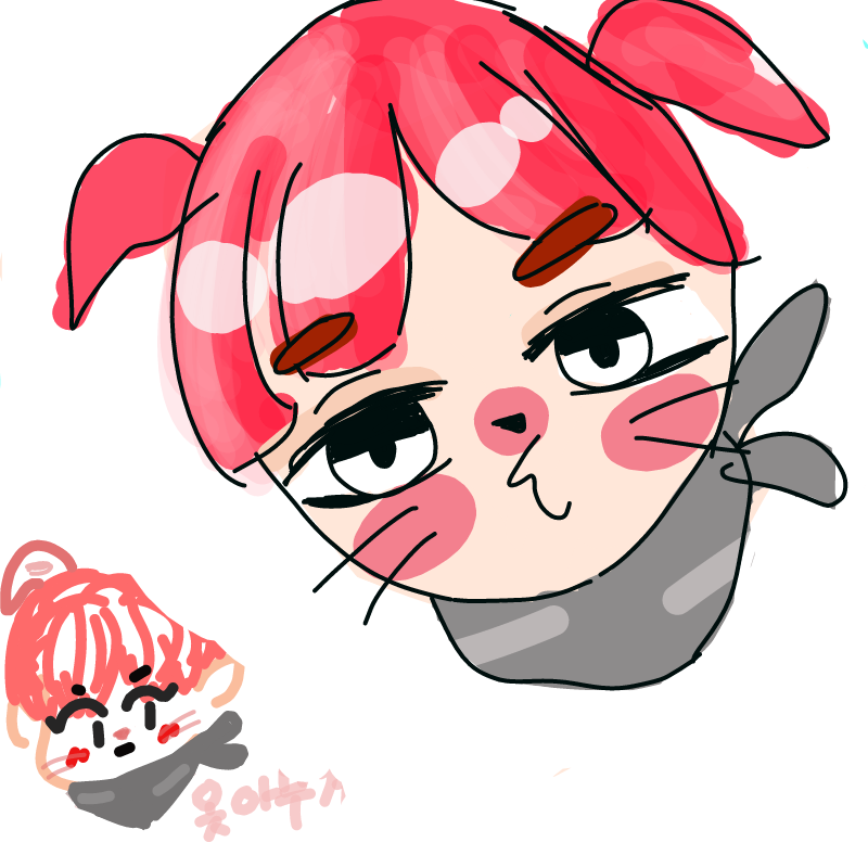 한이현님이.. : 한이현님이 그려주신 토끼 열이!
아니예요, 잘 그리셨다구요ㅠㅠㅠ♥ 스케치판 ,sketchpan