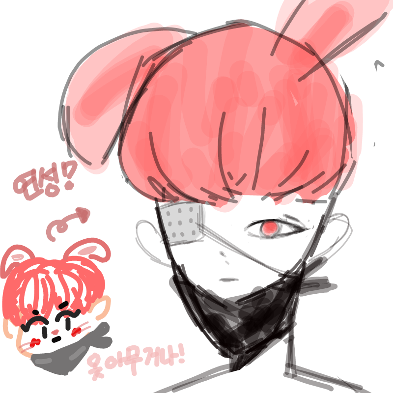 행복한국화.. : 행복한국화님이 그려주신 토끼 열이!
흑흑..죄송해요 따흑..금손님..따흑..(우르먹 스케치판 ,sketchpan