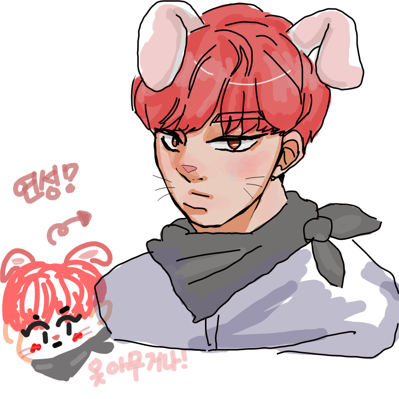 막새바람님.. : 막새바람님이 그려주신 토끼 열이!
흑흑 영광입니댜..금손님..(털썩) 스케치판 ,sketchpan