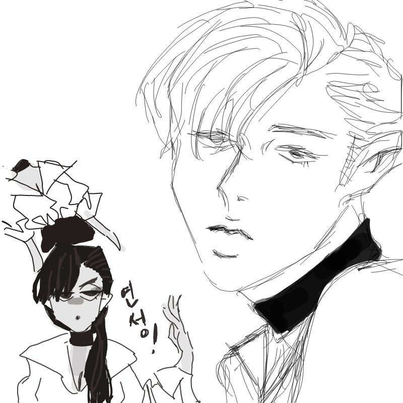 아 몰라 분.. : 아 몰라 분명 머리카락 그리기 전까진 여자였는데 스케치판 ,sketchpan