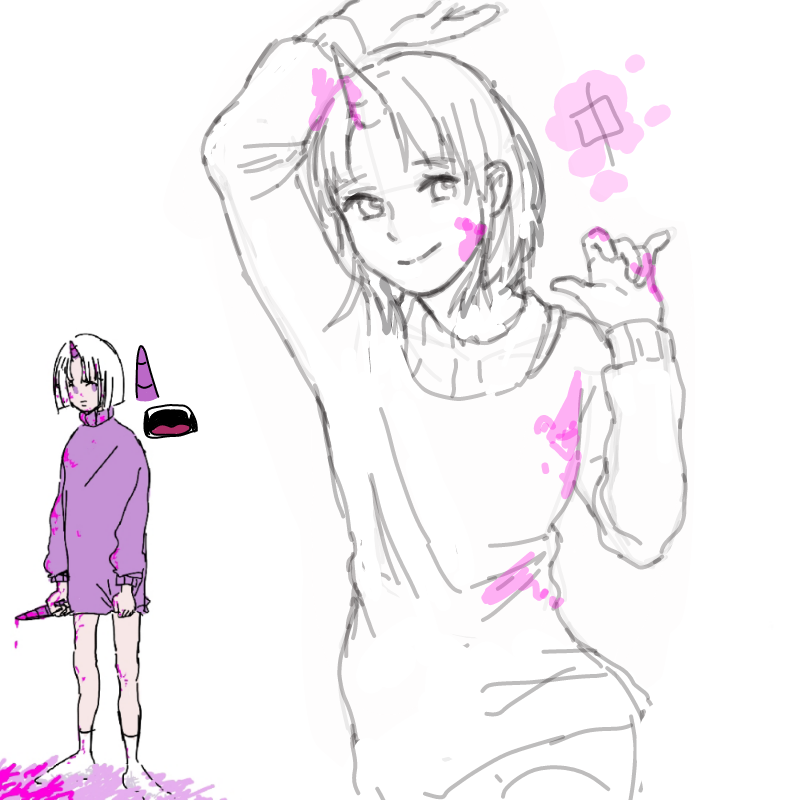 뇨힝 : 뇨힝 스케치판 ,sketchpan