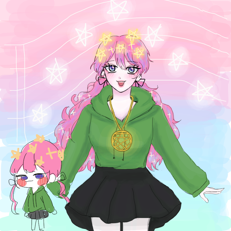 마법소녀 .. : 마법소녀 포로롱-☆ 스케치판 ,sketchpan