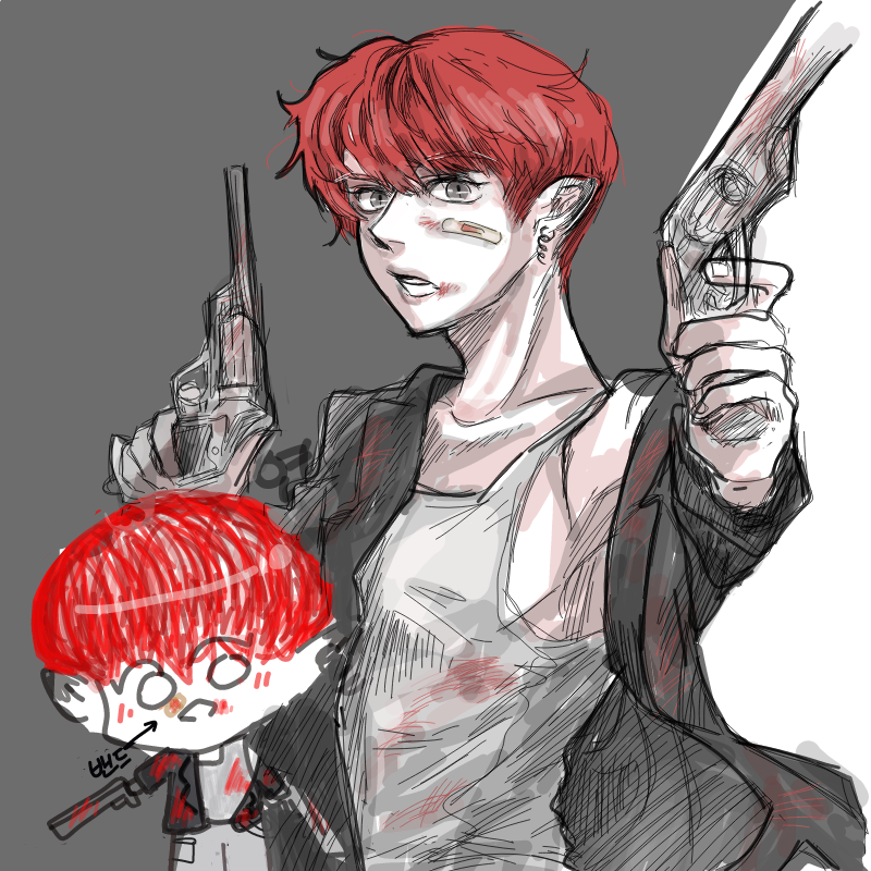 랑개꽃님이.. : 랑개꽃님이 그려주셨어요!
헝헝 분위기 오지는거 아닌가요ㅠㅠㅠ♡♡ 스케치판 ,sketchpan