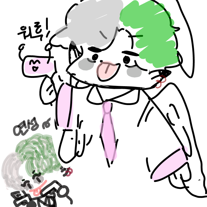 노랭하마님.. : 노랭하마님이 그려주셨어요!
핑크..저도 좋아한답니다 희희! 천사라뇨ㅠㅠㅠ♡ 스케치판 ,sketchpan