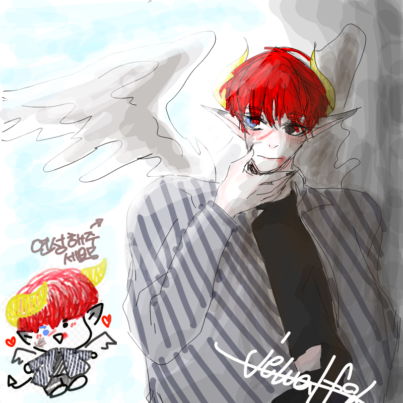 학증넴바라.. : 학증넴바라기 스케치판 ,sketchpan