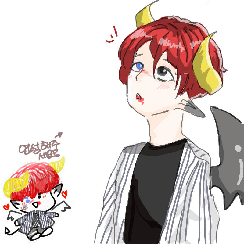 쑥즙맨님이.. : 쑥즙맨님이 그려주셨어요!
흐잉ㅠㅠ초롱초롱 너무 좋아요오ㅠㅠㅠ 스케치판 ,sketchpan