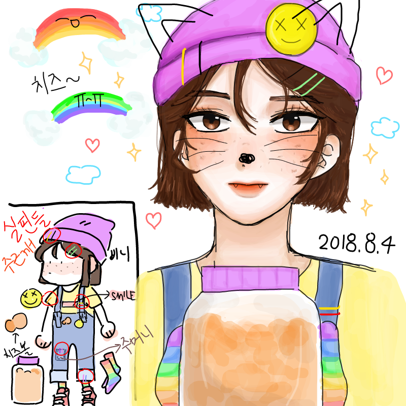 [찰칵]
한.. : [찰칵]
한참 전에 그려 놨다가 드디어 완성 했어요~:) 스케치판 ,sketchpan