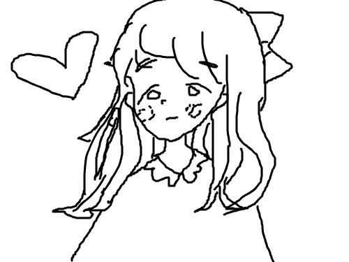 프리티 걸 : 첫 작품 이에요 스케치판 ,sketchpan