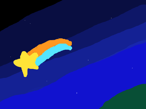 별똥별 : 별똥별이 내리고있다 스케치판 ,sketchpan