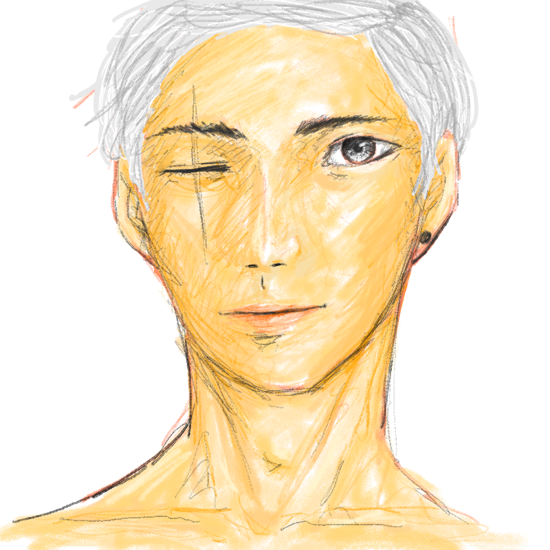 아저띠 왜.. : 아저띠 왜케 노안이 됐지... ㅎ aglaia님 그림 몇 개 보다가 따라 한닺시고 햇더니 이게 머람 ^q^........ 스케치판 ,sketchpan