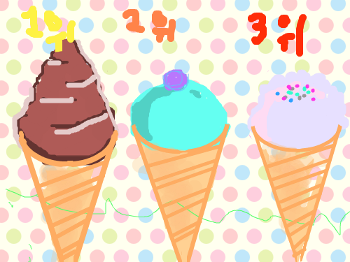 아이스크림 : ㅇㅅㅇ? 스케치판 ,sketchpan