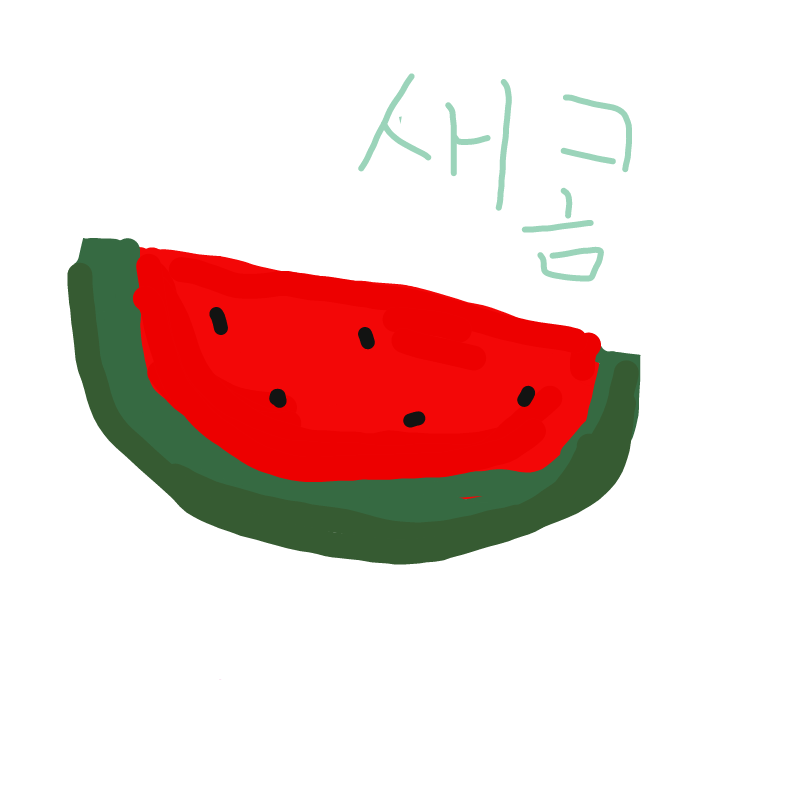 수박 : 수박 스케치판 ,sketchpan