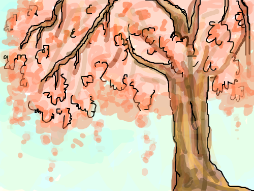 나무 : 나무가 있는 풍경 스케치판 ,sketchpan