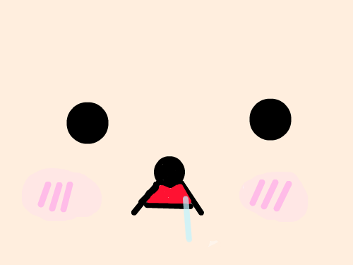 코리락쿠마 : 코리락쿠마가 침흘리고 있다. 스케치판 ,sketchpan