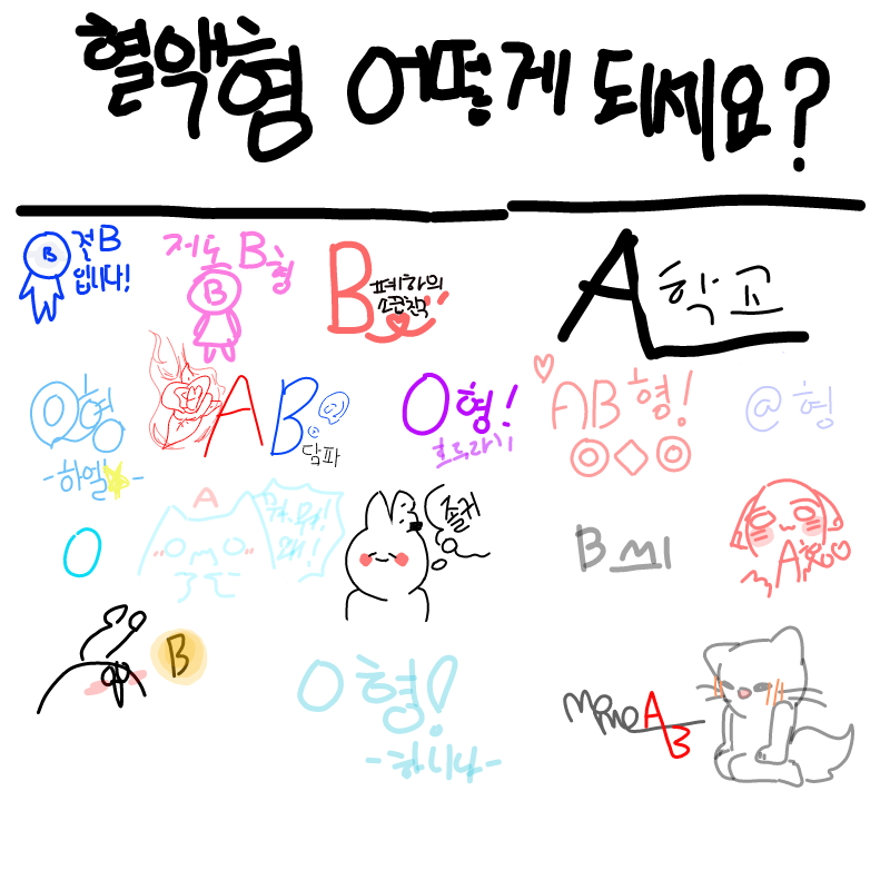 o형이 별로.. : o형이 별로 없네... 스케치판 ,sketchpan