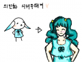 의인화 : .... 스케치판 ,sketchpan