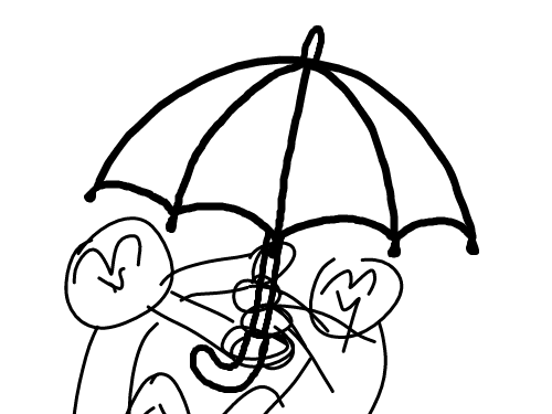 우산뺏기. : 우산뺏기. 스케치판 ,sketchpan