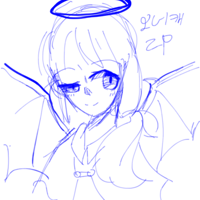 오너캐 2p : 오너캐 2p 스케치판 ,sketchpan