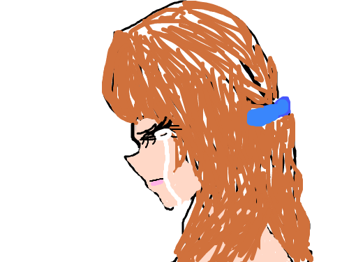 .... : 어찌된사연인지 울고있는 한 소녀..라고해야할까요 스케치판 ,sketchpan