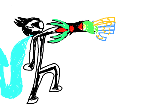 내 웹툰의 주인공 : 말하자면 시간 건너뛰기?에다말하자면 강철장갑?말하자면 곧 새 웹툰개봉? 스케치판 ,sketchpan